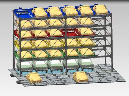 Multi Storey Automated Parking Garage 2Ton Car Lift For Home Garage