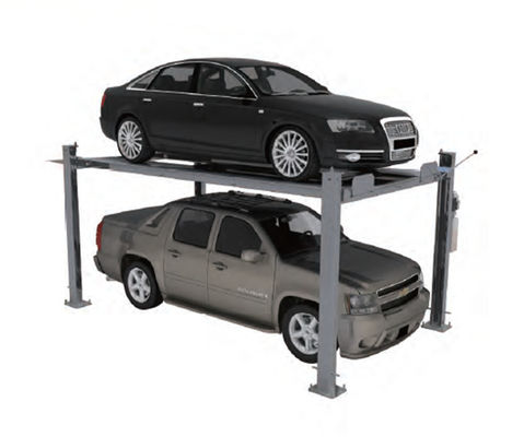 Load 2500kg 4 Post Car Parking Lift PLC Hydraulic Parking System
