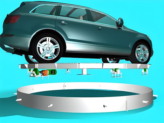 Car Elevator Turntable For And Stylish Vehicle Display In Exhibition Halls And Showrooms