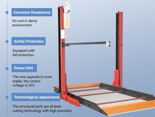 Remote Control Hydraulic Underground Garage 2500kg Home Car Lift