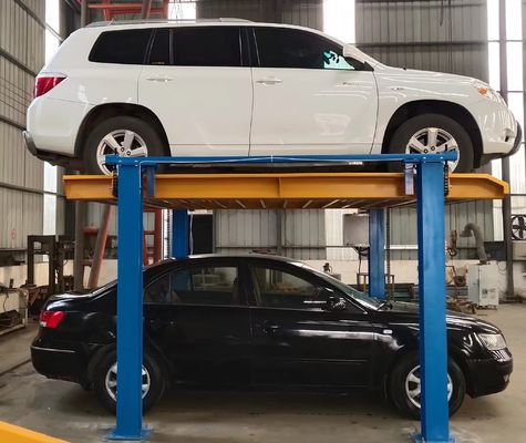 Load 2500kg 4 Post Car Parking Lift PLC Hydraulic Parking System