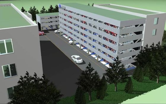 2000kg Automated Parking System Barrier Free Mechanical Parking Garage